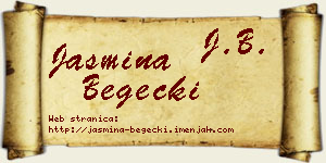 Jasmina Begečki vizit kartica